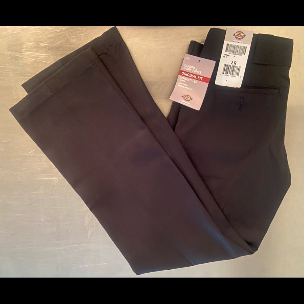 Dickies Black Original Work Pants, Original Fit
